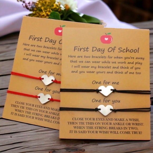Back to School Wish Bracelet - Perfect 1st Day Gift! Brand New! - Picture 4 of 6